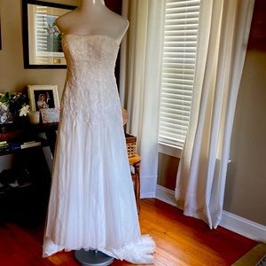Galina strapless wedding dress 4